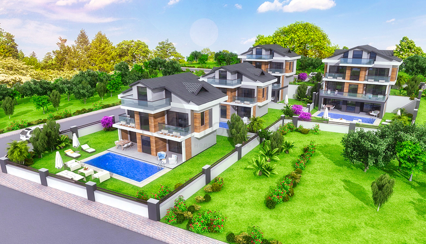 فلل منفصلة 4 + 1 في جيجيك فتحية