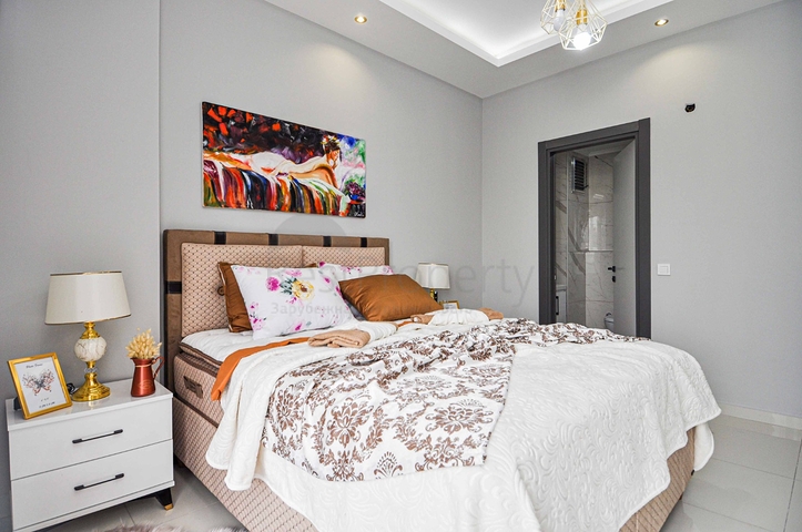 دوبلكس ارضية -ضمن مجمع حديث وانيق - تصميم 1+2- في كارجي جاك / الانيا 