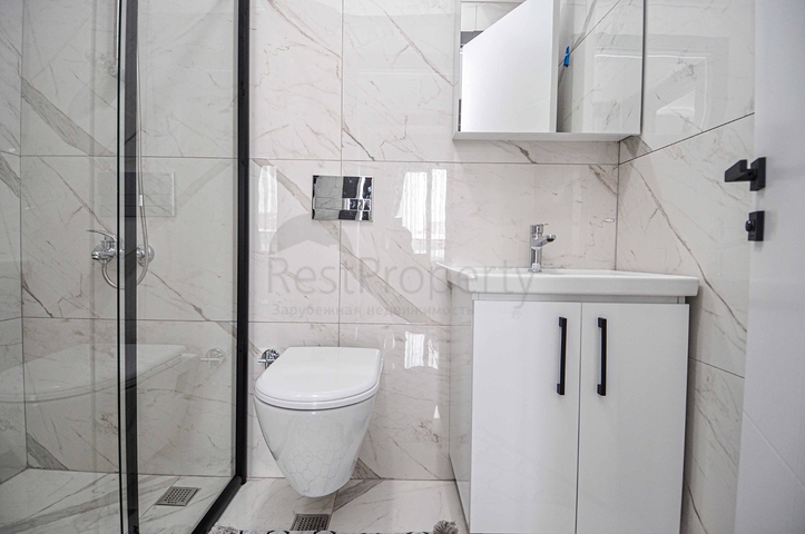 دوبلكس ارضية -ضمن مجمع حديث وانيق - تصميم 1+2- في كارجي جاك / الانيا 