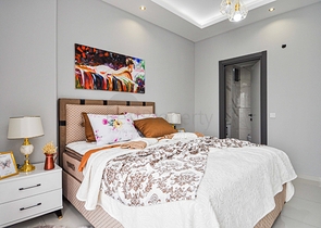 دوبلكس ارضية -ضمن مجمع حديث وانيق - تصميم 1+2- في كارجي جاك / الانيا 