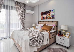 دوبلكس ارضية -ضمن مجمع حديث وانيق - تصميم 1+2- في كارجي جاك / الانيا 