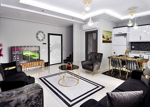 دوبلكس ارضية -ضمن مجمع حديث وانيق - تصميم 1+2- في كارجي جاك / الانيا 