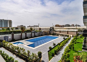 دوبلكس ارضية -ضمن مجمع حديث وانيق - تصميم 1+2- في كارجي جاك / الانيا 