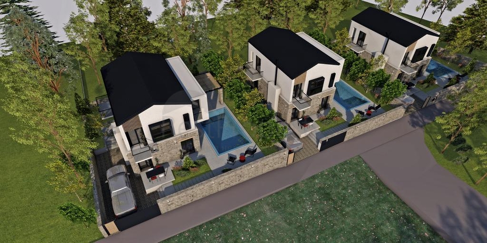 فيلا 3 + 1 مع مسبح خاص في فتحية