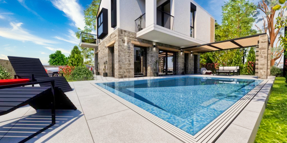 فيلا 3 + 1 مع مسبح خاص في فتحية