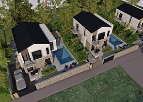 فيلا 3 + 1 مع مسبح خاص في فتحية