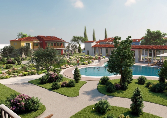 شقة 1 + 1 في مجمع 500 م من البحر في تشاليش