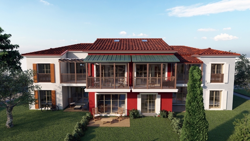 شقة 1 + 1 في مجمع 500 م من البحر في تشاليش