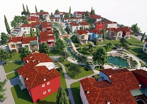 شقة 1 + 1 في مجمع 500 م من البحر في تشاليش