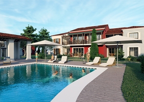 شقة 1 + 1 في مجمع 500 م من البحر في تشاليش