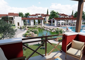 شقة 1 + 1 في مجمع 500 م من البحر في تشاليش