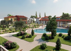 شقة 1 + 1 في مجمع 500 م من البحر في تشاليش