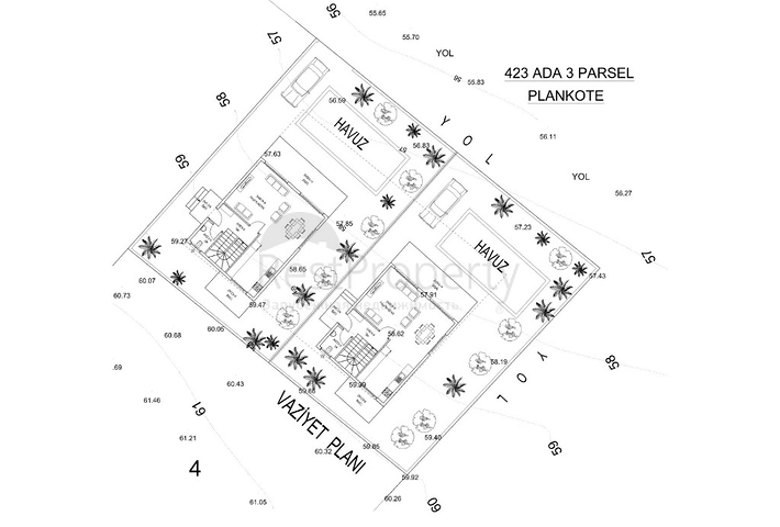 مشروع استثماري لفيلات 4 + 1 في كراك فتحية