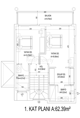 مشروع استثماري لفيلات 4 + 1 في كراك فتحية