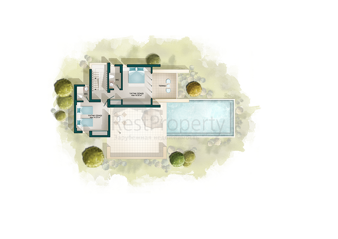 مشروع على المخطط من فلل 4 + 1 في أوفاجيك فتحية