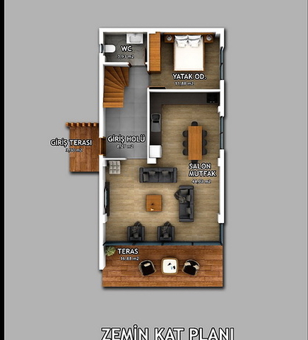 4 + 1 فيلا مع مسبح خاص في منطقة كاليس في فتحية