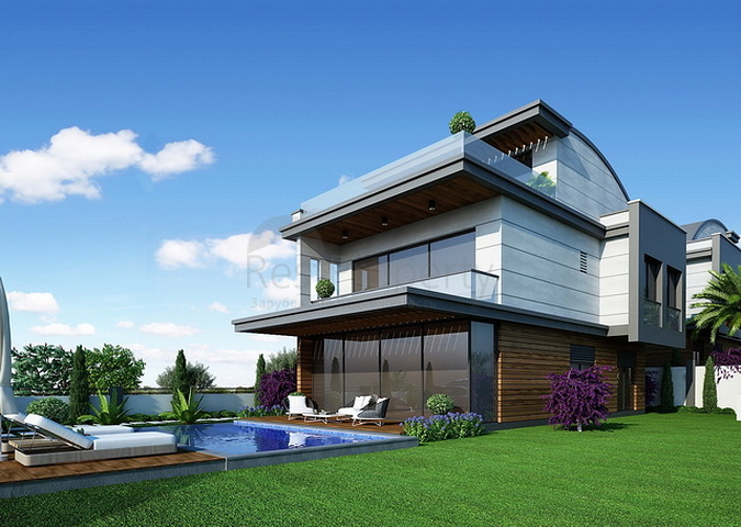 4 + 1 فيلا مع مسبح خاص في منطقة كاليس في فتحية