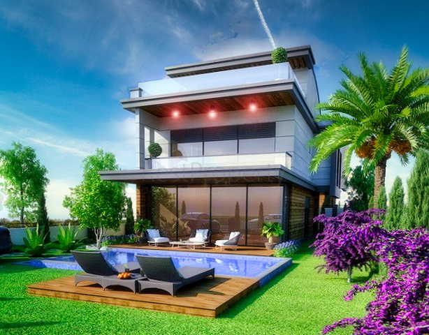 4 + 1 فيلا مع مسبح خاص في منطقة كاليس في فتحية