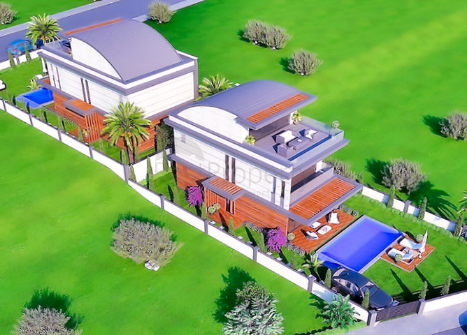 4 + 1 فيلا مع مسبح خاص في منطقة كاليس في فتحية