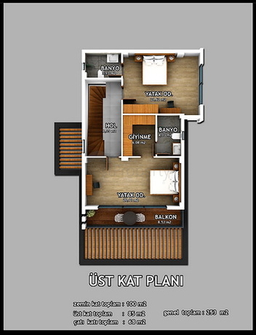 4 + 1 فيلا مع مسبح خاص في منطقة كاليس في فتحية