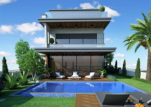 4 + 1 فيلا مع مسبح خاص في منطقة كاليس في فتحية