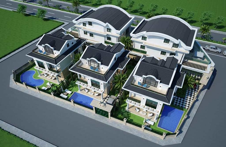 فلل للبيع 4 + 1 في فتحية