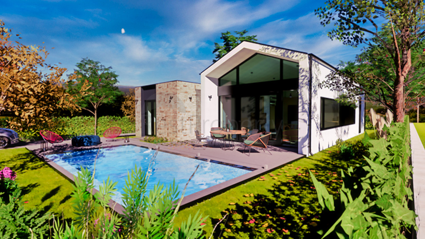 بنغل من 3 غرف نوم مع مسبح خاص في أوزوملو