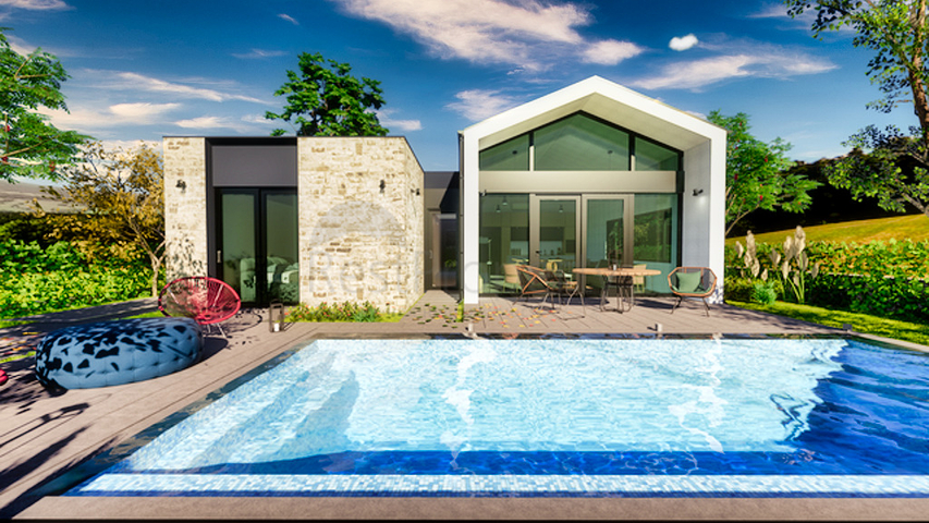 بنغل من 3 غرف نوم مع مسبح خاص في أوزوملو