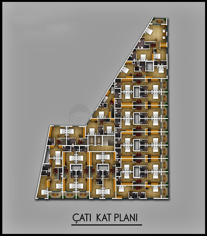شقة 1 + 1 للبيع في مشروع جديد في فتحية