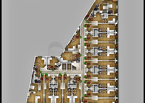 شقة 1 + 1 للبيع في مشروع جديد في فتحية