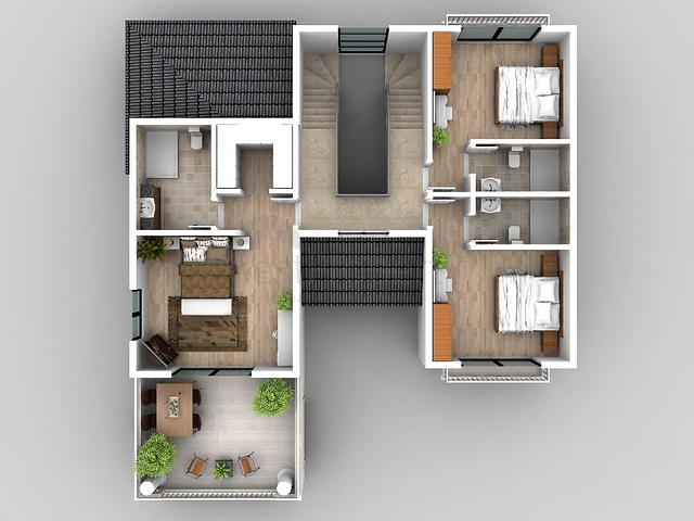 فيلا على المخطط 4 غرف نوم في أوزوملو فتحية