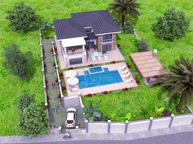 فيلا على المخطط 4 غرف نوم في أوزوملو فتحية