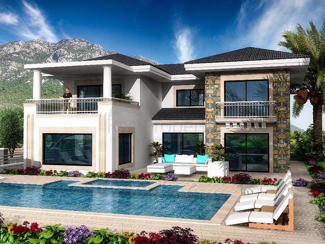 فيلا على المخطط 4 غرف نوم في أوزوملو فتحية