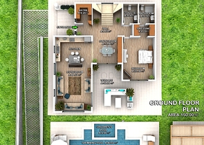 فيلا على المخطط 4 غرف نوم في أوزوملو فتحية