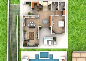 فيلا على المخطط 4 غرف نوم في أوزوملو فتحية