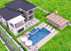 فيلا على المخطط 4 غرف نوم في أوزوملو فتحية