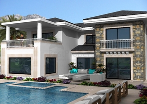 فيلا على المخطط 4 غرف نوم في أوزوملو فتحية