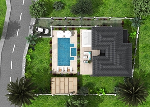 فيلا على المخطط 4 غرف نوم في أوزوملو فتحية