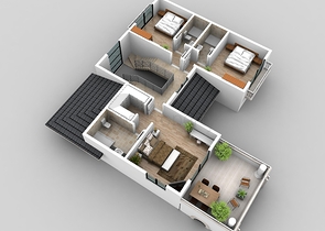 فيلا على المخطط 4 غرف نوم في أوزوملو فتحية