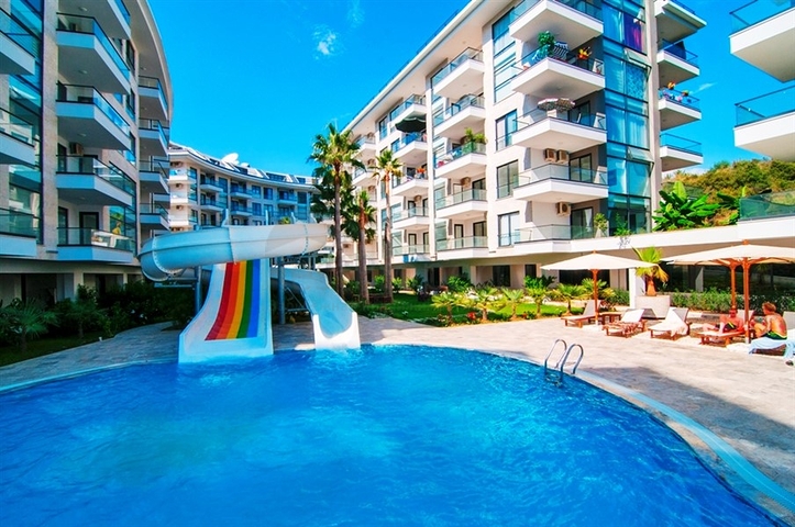 استمتع بخدمات فندقية - شقة تصميم 1+1 - مفروشة -سعر مناسب وموقع مميز -في كاستل / الانيا 