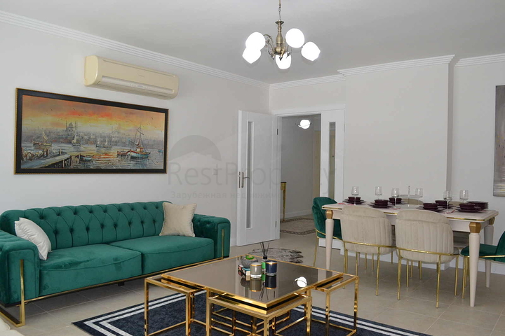 شقة عائلية واسعة مفروشة -تصميم 1+2 - في مهموتلار / الانيا 