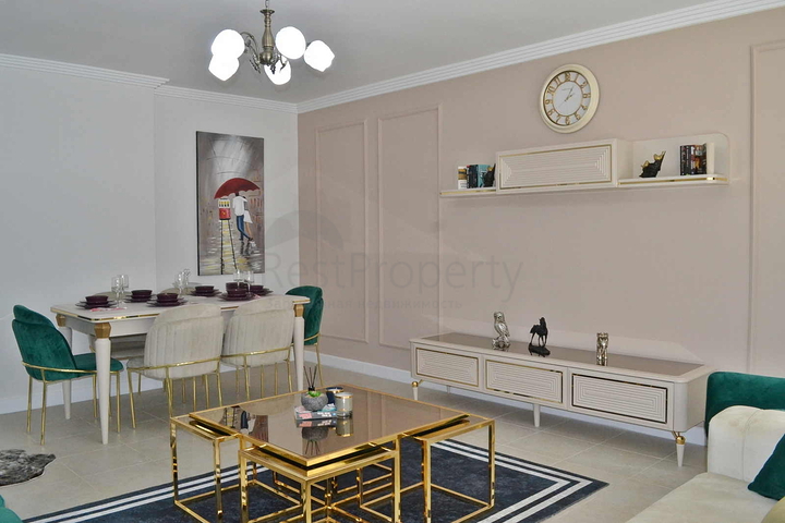 شقة عائلية واسعة مفروشة -تصميم 1+2 - في مهموتلار / الانيا 