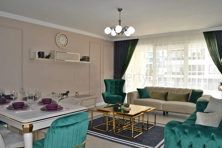 شقة عائلية واسعة مفروشة -تصميم 1+2 - في مهموتلار / الانيا 