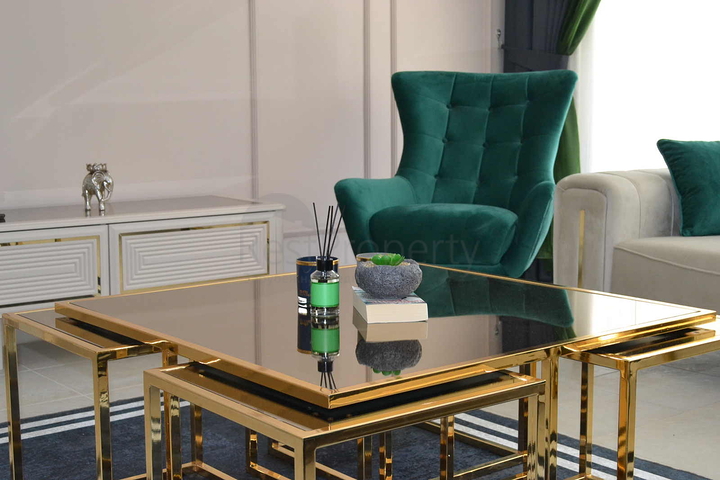 شقة عائلية واسعة مفروشة -تصميم 1+2 - في مهموتلار / الانيا 