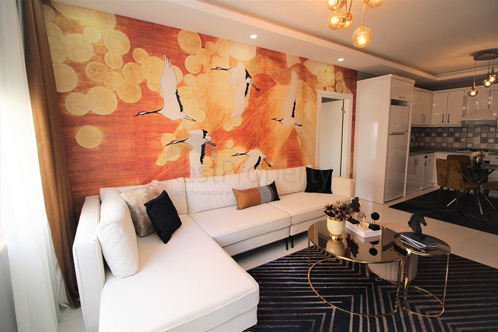 شقة انيقة -اثاث جديد - تصميم 2 غرفة وصالة -في مهموتلار / الانيا 