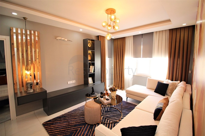 شقة انيقة -اثاث جديد - تصميم 2 غرفة وصالة -في مهموتلار / الانيا 