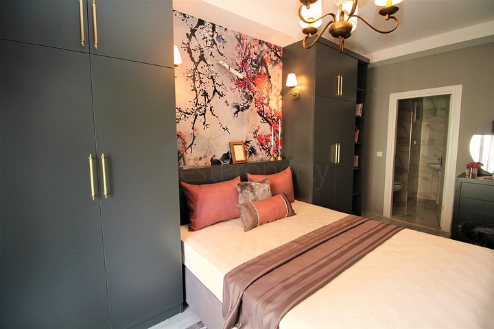 شقة انيقة -اثاث جديد - تصميم 2 غرفة وصالة -في مهموتلار / الانيا 