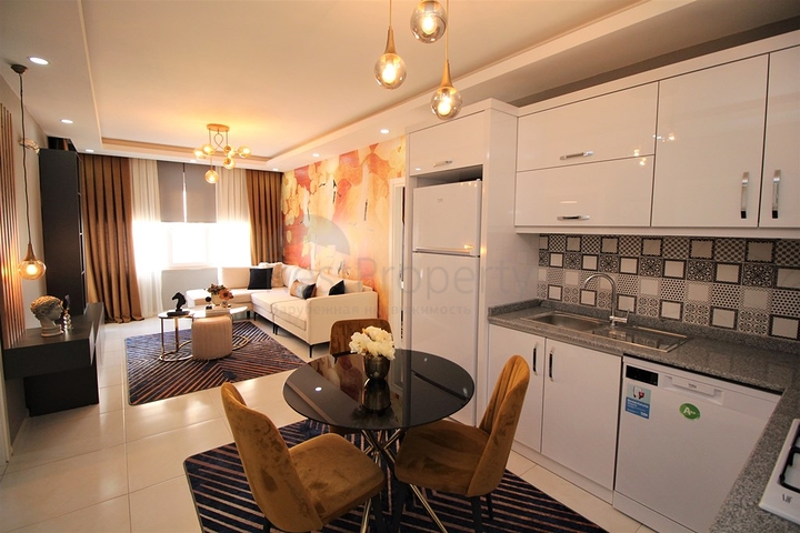 شقة انيقة -اثاث جديد - تصميم 2 غرفة وصالة -في مهموتلار / الانيا 