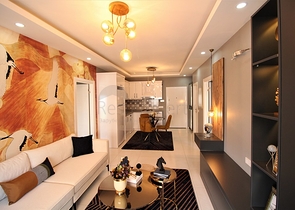 شقة انيقة -اثاث جديد - تصميم 2 غرفة وصالة -في مهموتلار / الانيا 