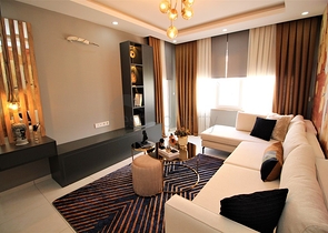 شقة انيقة -اثاث جديد - تصميم 2 غرفة وصالة -في مهموتلار / الانيا 